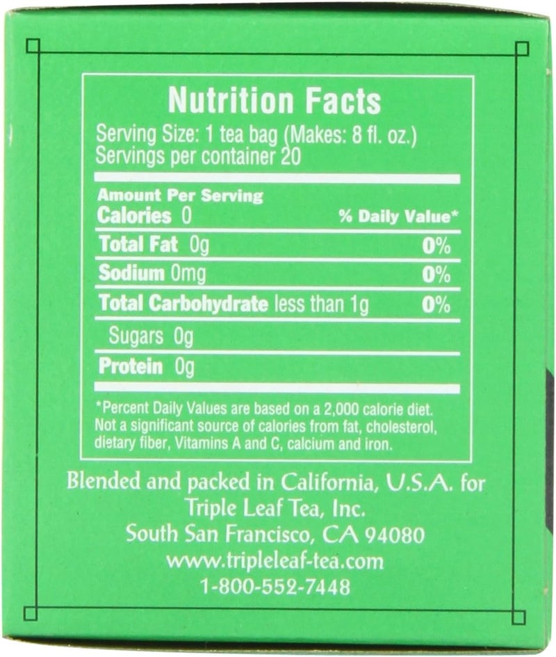 Triple Leaf Tea Triple Leaf Green Tea Bags - 20 Count - Image 2